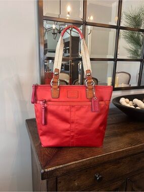Coach Hampton nylon tote bag